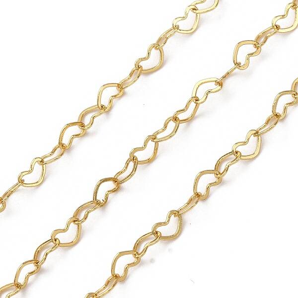 Brass Heart Link Chains