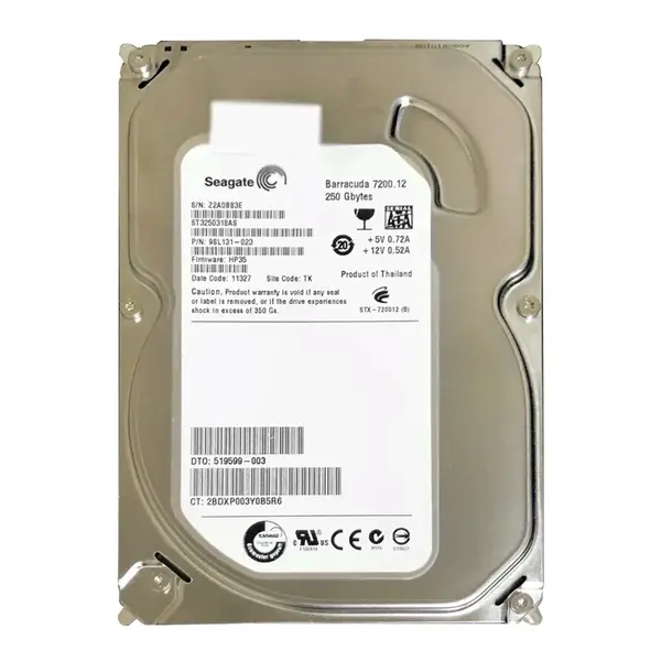 9SL131-023 Seagate BarraCuda 7200.12 Series 250GB 7200RPM SATA 3Gb/s 8MB Cache (CE) 3.5-Inch Hard Drive