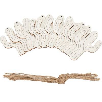 Unfinished Wooden Pendant Ornaments
