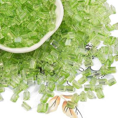 Transparent Spray Painted Glass Seed Beads