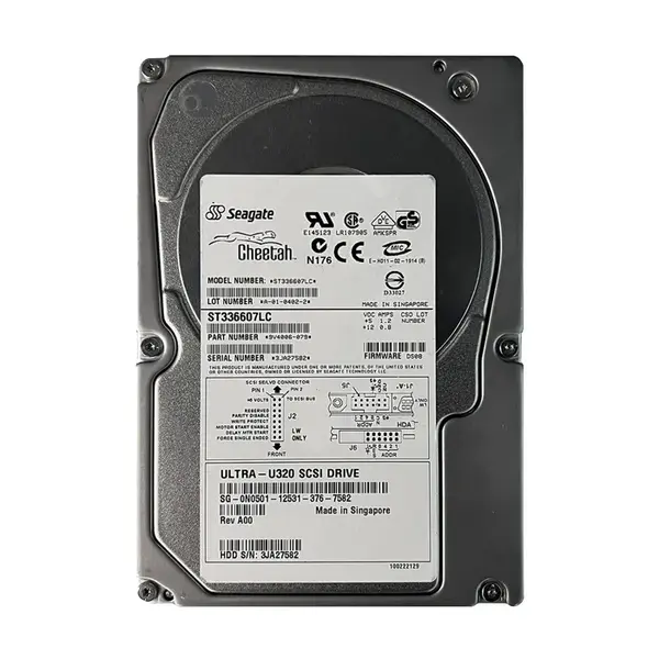 N0501 Dell 36GB Ultra-320 SCSI 10000 3.5-inch Hard Drive