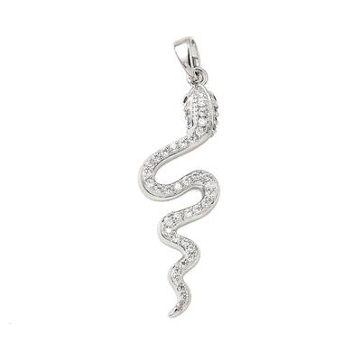 Brass Micro Pave Cubic Zirconia Pendants