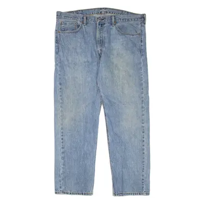 LEVI'S 505 Jeans Mens Blue Regular Straight Stone Wash W40 L30