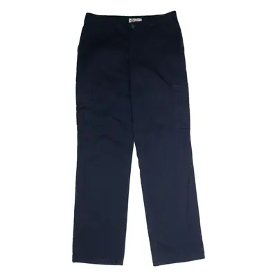 DICKIES Workwear Cargo Womens Trousers Blue Regular Straight W32 L32