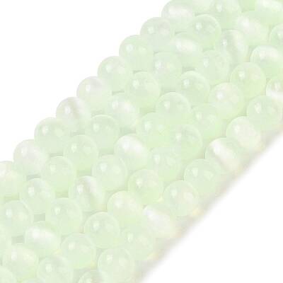 Natural Selenite Beads Strands