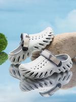 Men's Sporty Breathable Hollow Out Design Clogs, Casual Comfortable Non-slip Clogs, Fashionable Shoes for Outdoor Beach Campi...
