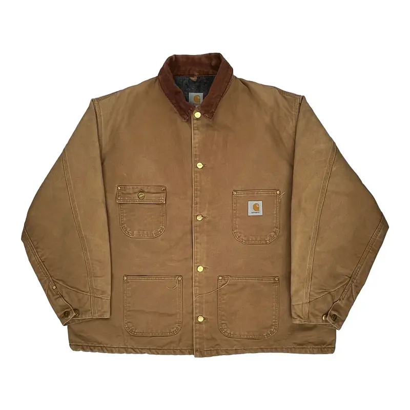 Carhartt Oversized Jacket - 4XL Brown Cotton