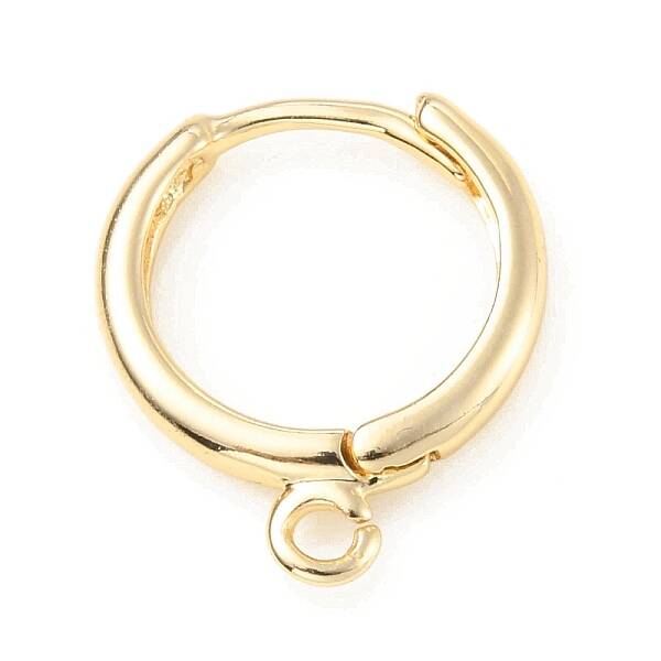 Brass Huggie Hoop Earring Finding