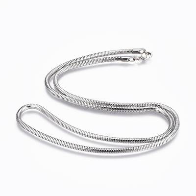 Non-Tarnish 304 Stainless Steel Snake Chain Necklaces