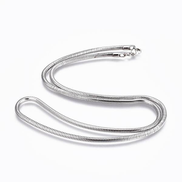 Non-Tarnish 304 Stainless Steel Snake Chain Necklaces
