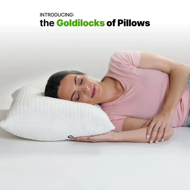 GhostBed Shredded Memory Foam Pillow with Customizable Fill Side Sleepers Comfortable