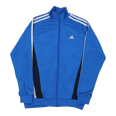 Age 15-16 Adidas Track Jacket - XL Blue Polyester