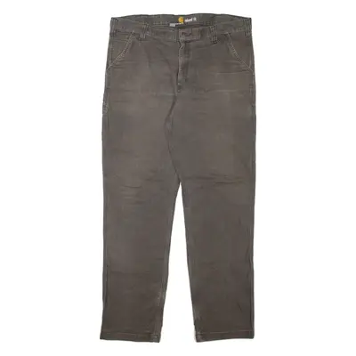 CARHARTT Workwear Mens Jeans Grey Relaxed Straight W38 L34