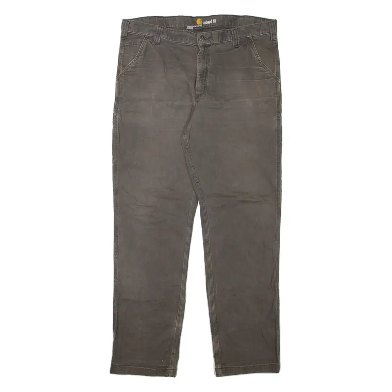 CARHARTT Workwear Mens Jeans Grey Relaxed Straight W38 L34