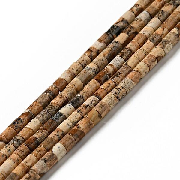 Natural Picture Jasper Beads Strands