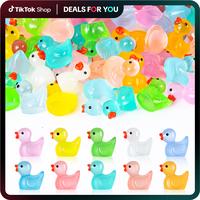 Dealsforyoudays 200pcs Luminous Mini Resin Ducks Animals, Tiny Dog Dinosaur Chicken Rabbit, Discover the Glow in the Dark Tre...