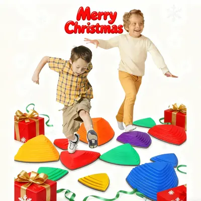 Children's sensory balance training stepping stone in macaroon for coordination and strength Stepping stone with rubber non-s...