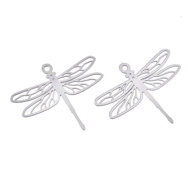 Tarnish Resistant 201 Stainless Steel Filigree Pendants