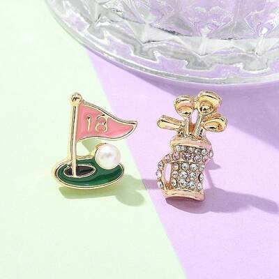 Brass Micro Pave Cubic Zirconia Stud Earrings