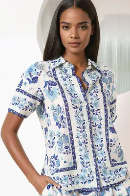 CARLY LINEN TOP