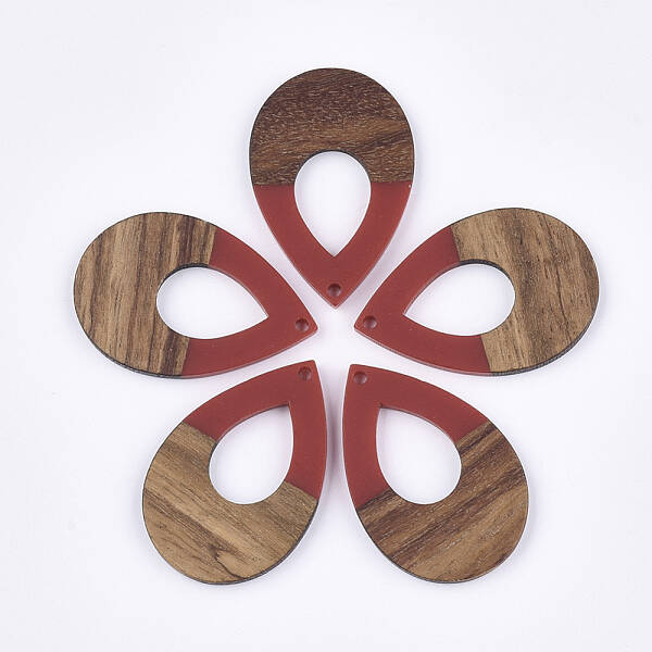 Resin & Walnut Wood Pendants