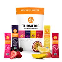 ZYN  Turmeric Electrolyte Drink Mix Hydration Variety Pack, with Turmeric, Vitamin C, Vitamin D, Zinc - Benefits Healthcare N...