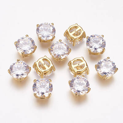 Brass Cubic Zirconia Pendants