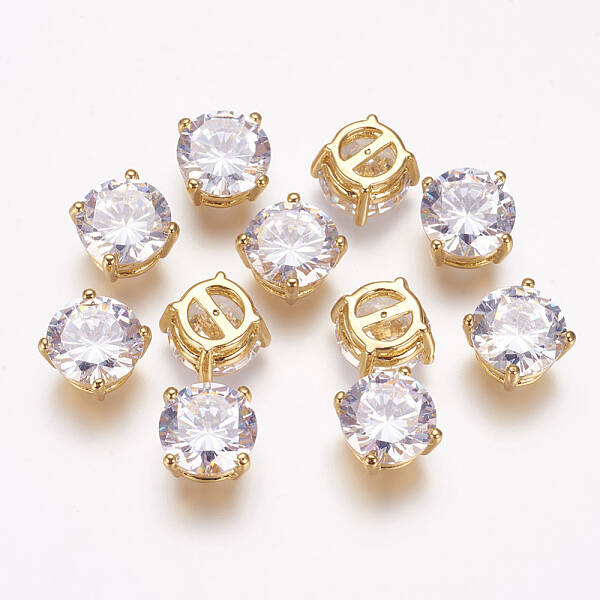 Brass Cubic Zirconia Pendants