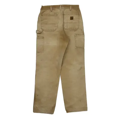Carhartt Carpenter Trousers - 32? Waist Beige Cotton