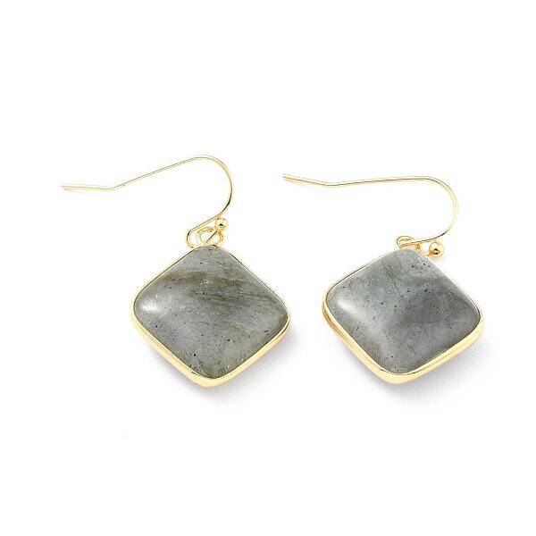 Natural Labradorite Dangle Earrings