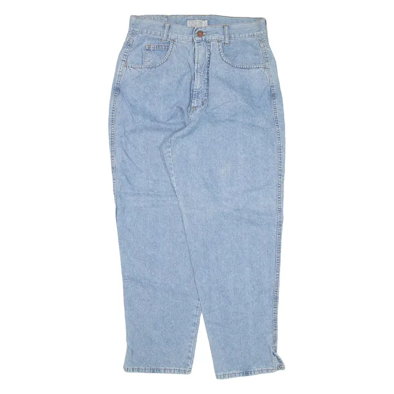 STREET ONE Womens Jeans Blue Relaxed Tapered W28 L26
