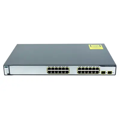 WS-C3750-24TS-E= Cisco C3750-24TS 24-Port + 2-Port SFP Layer 3 Switch