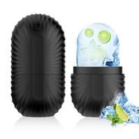 Ice Roller for Face and Eye, Reusable Silicone Ice Facial Roller Ice Holder, Face Ice Mold Skin Care, Ice Cube Roller for Shr...