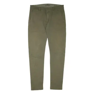 LEVI'S Chino Mens Trousers Green Slim Tapered W33 L34