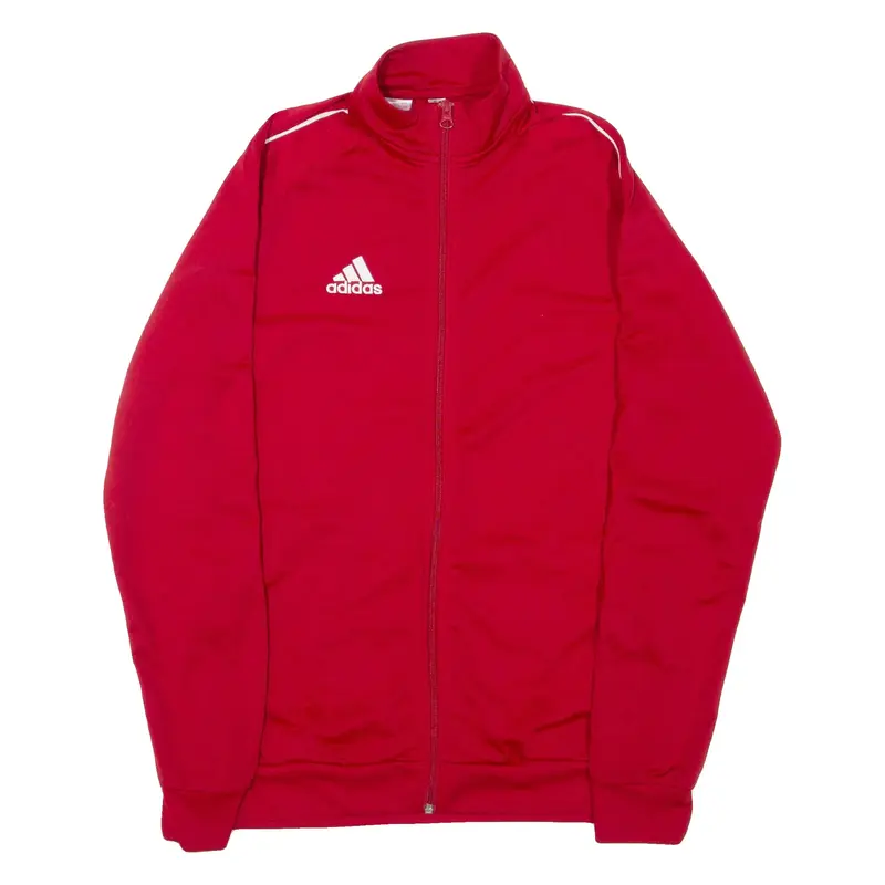 ADIDAS Boys Track Jacket Red 15-16Y