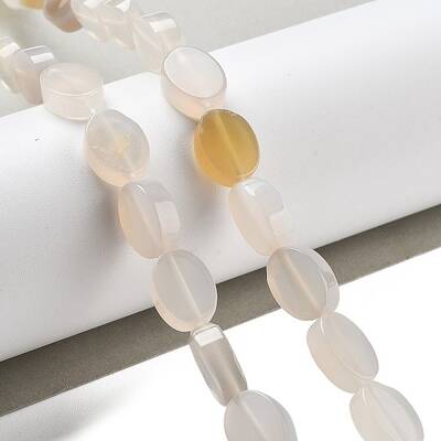 Natural White Agate Beads Strands