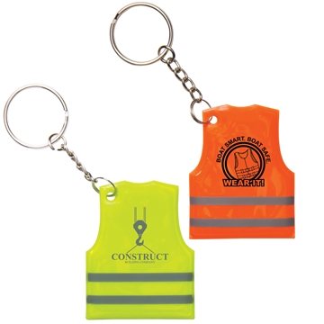 200 Promotional Reflective Safety Vest Keytag - High Visibility & ...