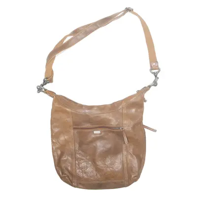 SPIKES & SPARROW Womens Shoulder Bag Brown Leather