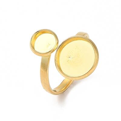 304 Stainless Steel Open Cuff Ring Findings
