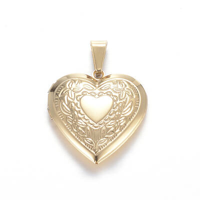 Ion Plating(IP) 316 Surgical Stainless Steel Locket Pendants