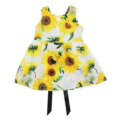 L.W. Clothing Company Girls Dress Casual Summer Spring Dress Tie Back Cotton Sundress Summerdresses