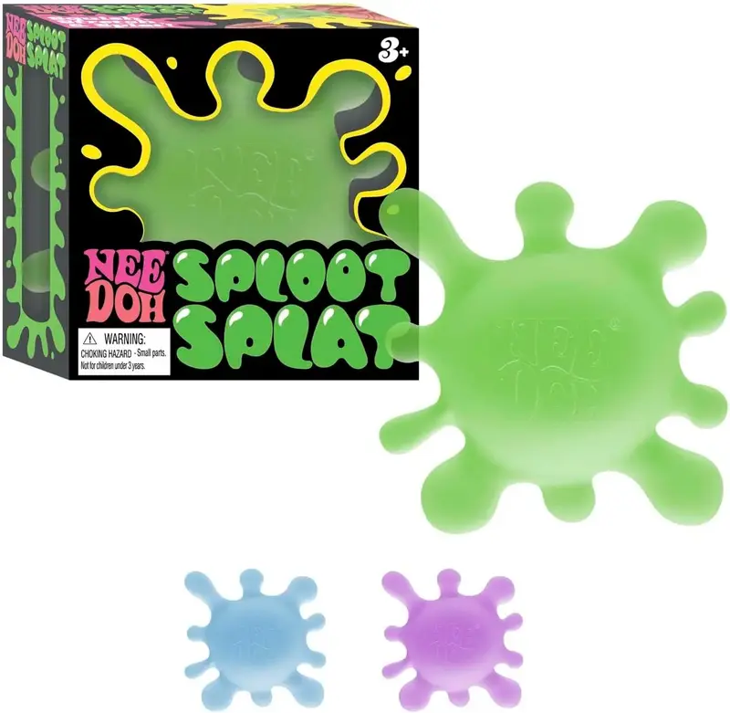 NeeDoh SplootSplat -The Splat That Sploots - Sensory Toy to Squish, Squeeze, and Pull, Premium Stretchable Stress Relief Toy ...
