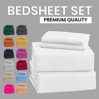 [SUMMER GIFT] Imperial Homeware 4 pieces Sheet Set including Extra Deep Poket 16\