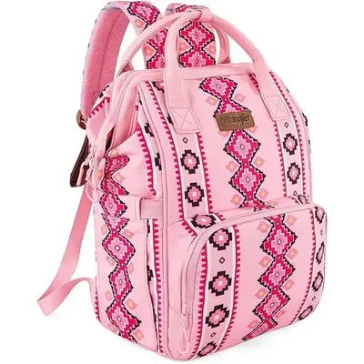 Wrangler Southwestern Pattern Dual Sided Print Multi-Function Backpack