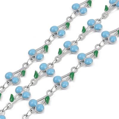 304 Stainless Steel Enamel Cherry Link Chains