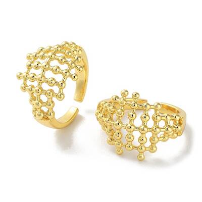 Brass Open Cuff Rings for Women