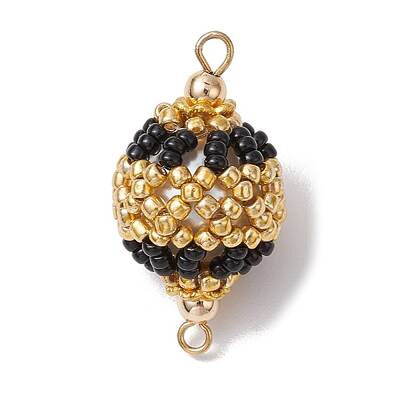 Seed Beads Loom Round Connector Charms