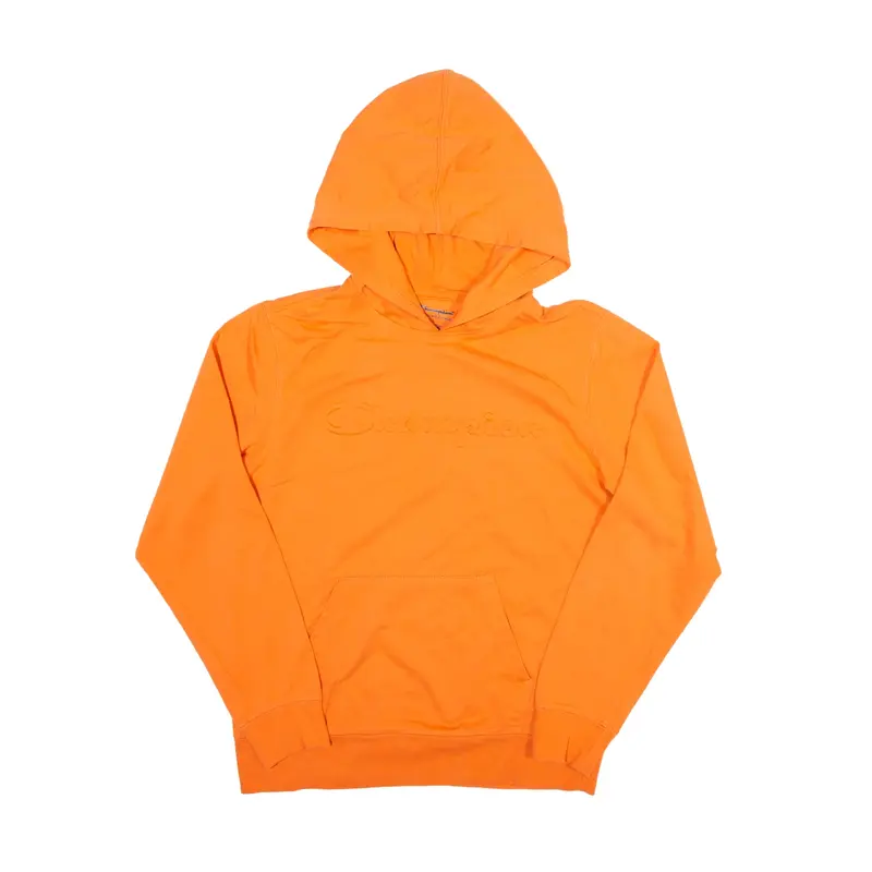 CHAMPION Hoodie Orange Pullover Boys L