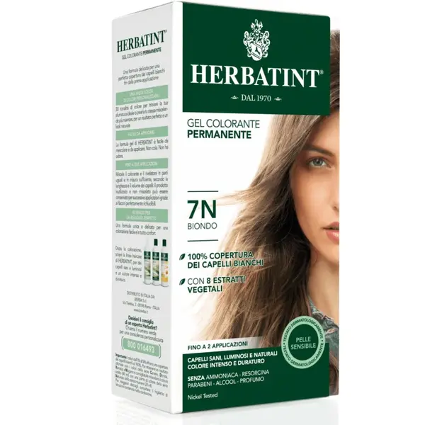 Permanent Coloring Gel 7N Blonde Herbatint 170ml