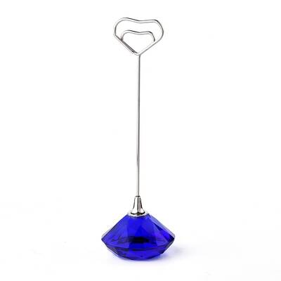 Diamond Shape Glass Name Card Holder